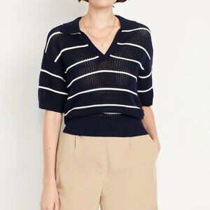 Old Navy Open-Stitch Polo Sweater
